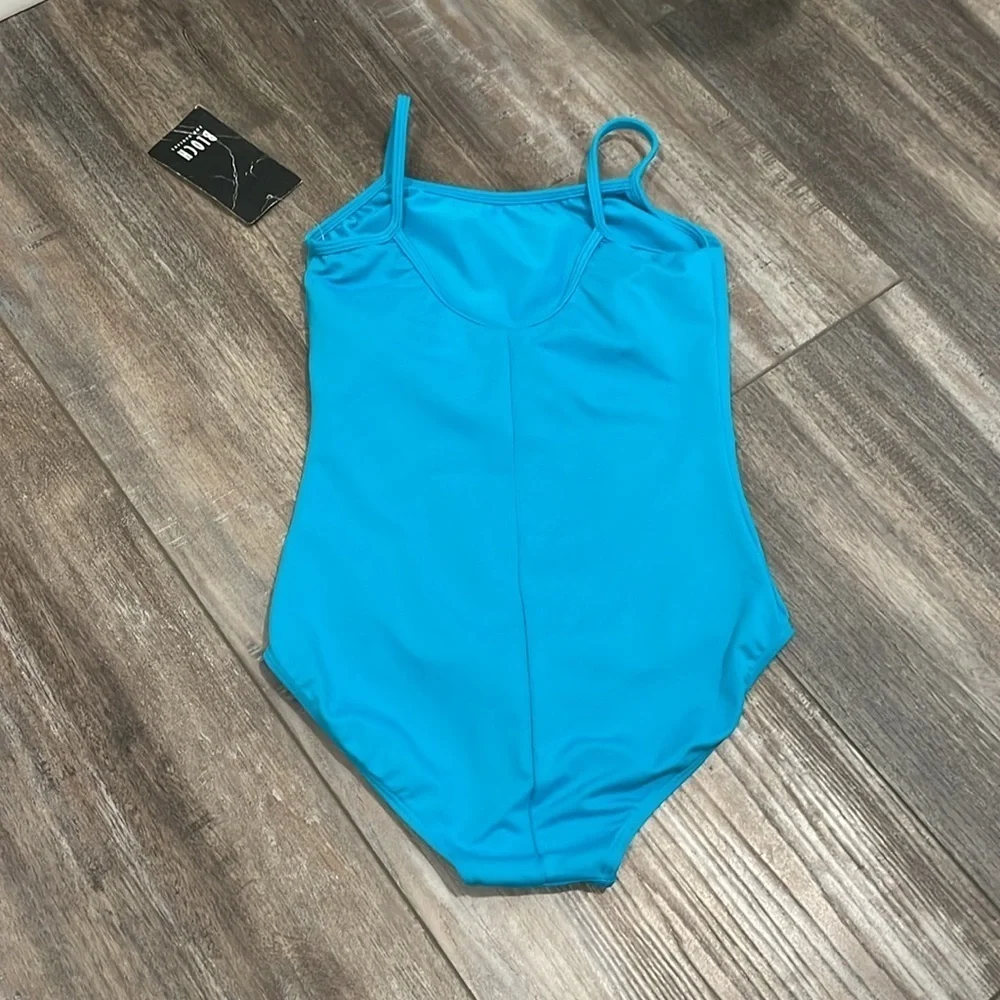 NWT Bloch Parem Camisole Ballet Leotard size 8-10 turquoise blue